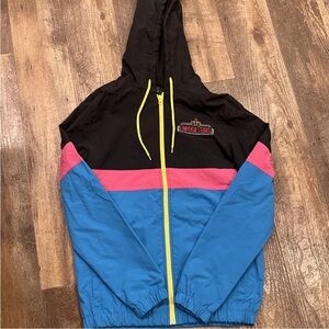 Vintage Univeral Adult Colorblock Jacket with Hood